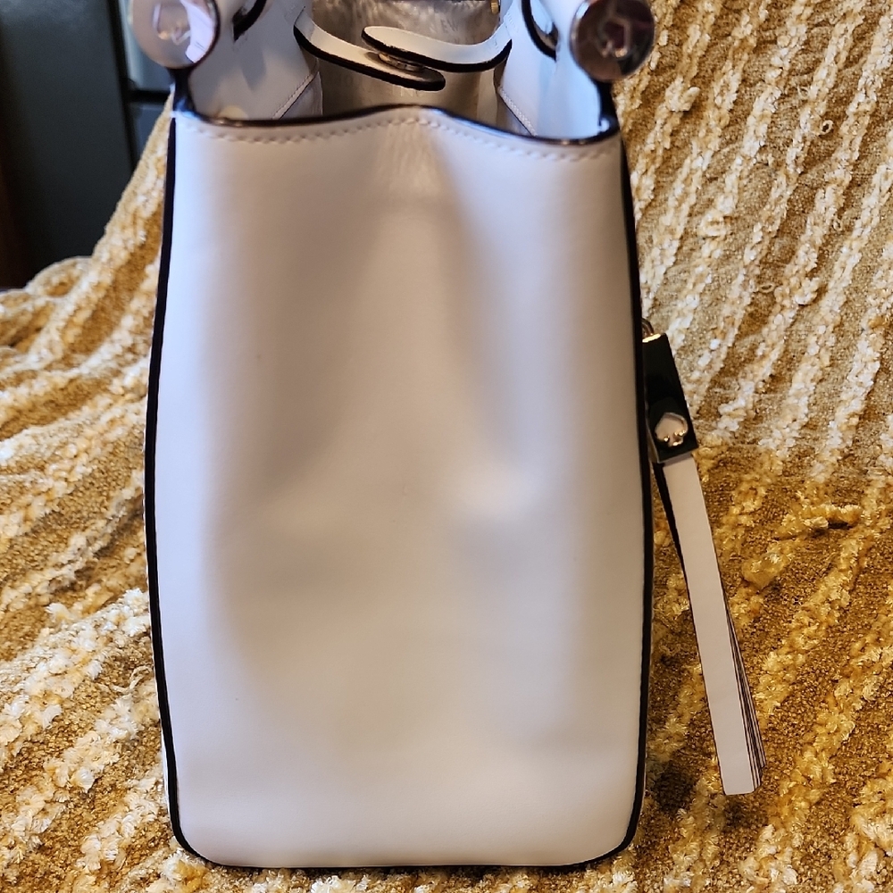 Kate Spade LIKE NEW Purse Satchel Medium Tote Bone White Cream - Picture 9 of 14